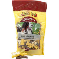 Produktbild von Classic Dog Junior Cookies Bones Kausnack zur Zahnpflege 500g - 500 g