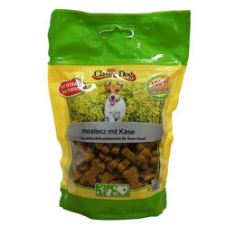 Produktbild von Classic Dog meateez Zahnpflege-Snack mit Käse getreidefrei und glutenfrei 12x 150g - 12 x 150 g