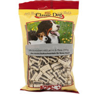 Produktbild von Classic Dog Miniknochen Hundesnack mit Lamm und Reis 12x 200g - 12 x 200 g