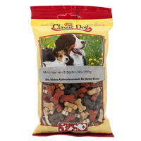 Produktbild von Classic Dog Miniknochen Kauknochen Mix für Hunde 12x 200g mit Huhn, Lamm und Lachs - 12 x 200 g