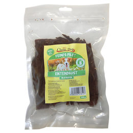 Produktbild von Classic Dog Trockenfleisch Entenbruststreifen getreidefrei 500 g
