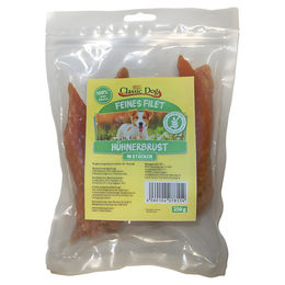 Produktbild von Classic Dog Trockenfleisch Feines Filet Hühnerbrustfilets Getreidefrei 250 g