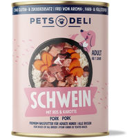 Produktbild von Classic Hundefutter Adult Schwein mit Reis Monoprotein Stückchen in Sauce 800g Dose