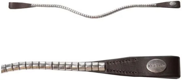 Produktbild von Clinchessa Kavalkade Stirnriemen aus Leder für Vollblut in Schwarz, Braun oder Silber