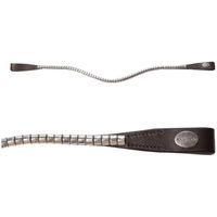 Produktbild von Clinchessa Kavalkade Stirnriemen aus Leder für Vollblut in Schwarz, Braun oder Silber