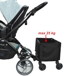 CLOSE2ME PetRider Fahrradanhänger mit Lastenbox für Haustiere mittlerer Rassen in Schwarz bis 25 kg - 25 kg – Bild 1 von 4