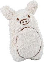 Produktbild von Cloud7 Hunde-Plüschspielzeug Schweinchen Harry aus Bio-Baumwolle beige weiß 22 x 13 x 6 cm