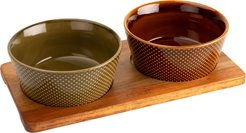 Produktbild von Cloud7 Hundebar Alain Keramik Futternapf Avocado Cinnamon Größe M Durchmesser ca. 19 cm