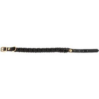 Produktbild von Cloud7 Hundehalsband Central Park Leder schwarz-gold Grösse XXL