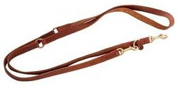 Produktbild von Cloud7 Hundeleine Prince Park Leder cognac/pink Breite 1,2 cm Länge 220 cm