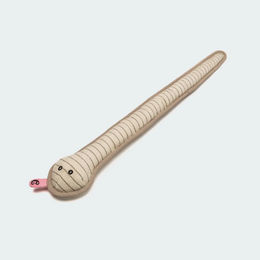 Produktbild von Cloud7 Quietschspielzeug Schlange Smilla aus Baumwolle für Welpen in Beige