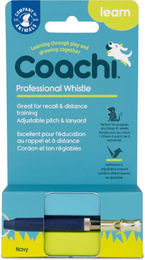 Coachi Professional Hundepfeife aus Metall in Blau mit verstellbarer Tonhöhe für das Rückruftraining von Hunden aller Altersstufen – Bild 1 von 5
