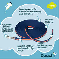 Produktbild von Coachi Schleppleine für Hunde und Welpen Blau/Orange - 10 m