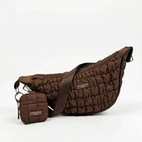 Produktbild von Cocopup London Crossbody Crescent Dog Walking Bag Futterbeutel aus Nylon in Braun