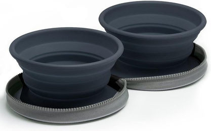 Colapz Reisenapf Set aus Silikon für Hunde in Schwarz – Bild 1 von 5