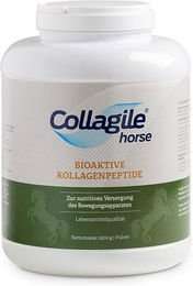 Produktbild von collagile Kollagen Pulver für Pferde zur Unterstützung von Gelenken, Knochen sowie Haut und Fell 2500g