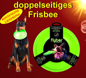 COLLAR Flyber Frisbee Schwimmendes Hundespielzeug aus Kunststoff in Grün für alle Größen – Bild 1 von 13
