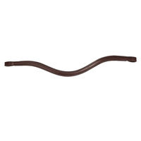 Produktbild von Collegiate Comfitec Training Ersatz-Stirnband aus Leder in Braun für Warmblut
