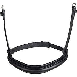 Produktbild von Collegiate Mono Crown Cavesson Nasenband für Vollblut Pferde in Schwarz aus Leder Größe Cob