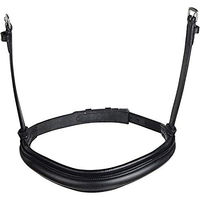 Produktbild von Collegiate Mono Crown Cavesson Nasenband für Vollblut Pferde in Schwarz aus Leder Größe Cob