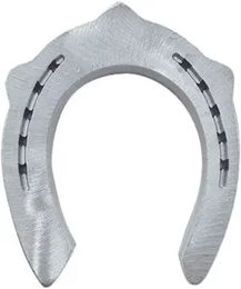Produktbild von Colleoni Hufeisen für Pferde vorne geschlossen mit geradem Ast 3 Stifte Silber Taille 4 12 mm