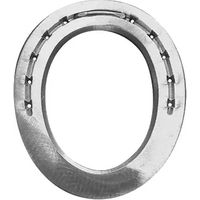 Produktbild von Colleoni Hufeisen mit 3 Stiften vorne aus Metall in Silber Taille 2