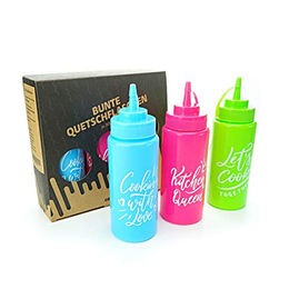 Collory Silikon Dosierflaschen Set 3er Pack BPA-frei extra soft für Saucen und Dressings – Bild 1 von 4