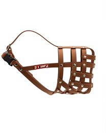 COLORI BY MUZZLE KING Maulkorb für große Hunde aus Biothane Größe 8 Hellbraun – Bild 1 von 6