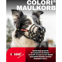 Produktbild von COLORI Maulkorb für große Hunde aus Biothane in Orange XL