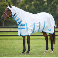 Produktbild von ComFiTec Sweet Itch Shield Decke mit 90% UV-Schutz in Weiß 205 cm