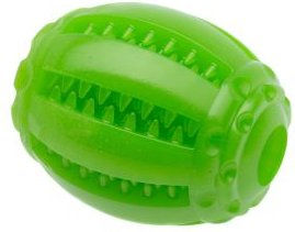 Produktbild von COMFY Kauspielzeug Mint Dental Rugby Grün 8x6,5cm