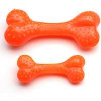 Produktbild von COMFY Kauspielzeug Zahnknochen Mint Orange aus TPR 8,5cm - 8,5 cm