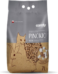 Produktbild von COMFY Pinokio Silver Guard Holzstreu für Katzen und Vögel 21 L