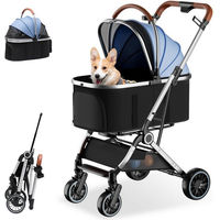 Produktbild von COMHOMA Autositz für Hunde und Katzen Blau wasserabweisend für mittlere Rassen