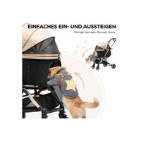Produktbild von COMHOMA Autositz für Hunde und Katzen der mittleren Rassen wasserabweisend in Schwarz oder Gold