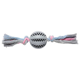 Produktbild von Companion Hundeball am Seil aus Kunststoff grau 22cm schwimmfähig
