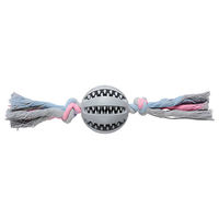 Produktbild von Companion Hundeball am Seil aus Kunststoff grau 22cm schwimmfähig