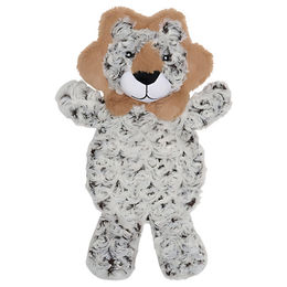 Produktbild von Companion Hundespielzeug Löwe aus Plüsch in Grau mit Knistereffekt 24x34 cm