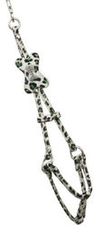 Produktbild von Company of Animals Hip Doggie GreenSnowLeopard Step-In Norwegergeschirr für kleine Hunde Größe S in Grün Türkis Bunt