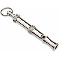 Produktbild von Company of Animals Metall Hundepfeife in Silber mit einstellbarer Tonhöhe für das Training von Hunden aller Größen und Altersstufen