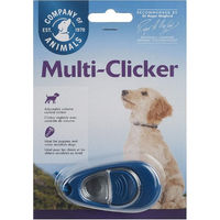 Produktbild von Company of Animals Multi-Clicker Clicker aus Kunststoff für Hunde und Welpen in Schwarz oder Blau