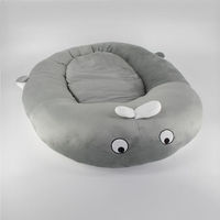 Produktbild von Compar Hundebett und Katzenbett Grau Klein aus Polyester