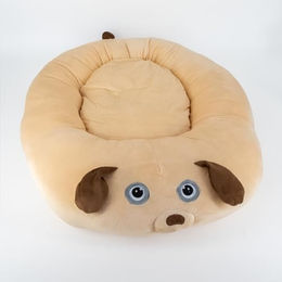 Compar Hundebett und Katzenliege oval klein aus Polyester in Beige oder Gelb – Bild 1 von 5