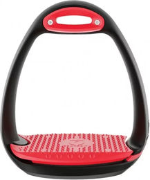 Produktbild von Compositi Eole Soft Steigbügel in Schwarz und Rot