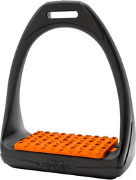 Produktbild von Compositi Reflex Model Pferdesportsteigbügel aus Kunststoff in Orange oder Schwarz