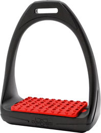 Produktbild von Compositi Reflex Model Pferdesportsteigbügel aus Kunststoff in Rot oder Schwarz