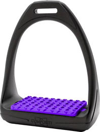 Produktbild von Compositi Reflex Model Pferdesportsteigbügel aus Polymer in Schwarz oder Lila