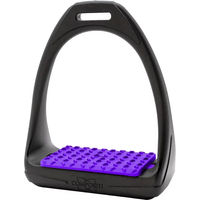 Produktbild von Compositi Reflex Model Pferdesportsteigbügel aus Polymer in Schwarz oder Lila
