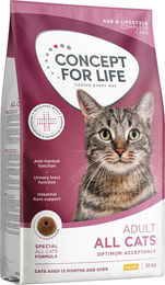 Produktbild von Concept for Life All Cats Adult Katzenfutter Huhn 2 x 10 kg ohne Zucker und Farbstoffe