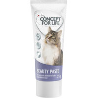 Produktbild von Concept for Life Beauty Paste für Katzen mit Lachs zur Unterstützung von Haut und Fell sowie gegen Haarballen 75 g